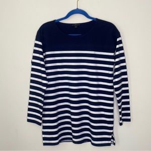 J. Crew striped tunic top